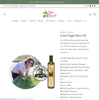 Extra Virgin Olive Oil Single Source Sicily Italy Papa Vince EVOO