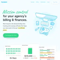 Harpoon | Financial planning, forecasting, time tracking, invoicing, and budgeting for freelancers