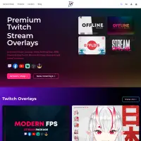 Premium Twitch Live Stream Overlays - Stream Skins
