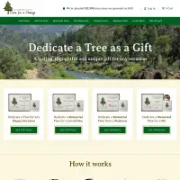 Trees planted for memorials, pet memorials, gifts & fundraisers