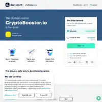 The domain name CryptoBooster.io is for sale | Dan.com