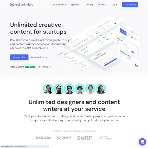 Reel Unlimited – Unlimited creative content for startups