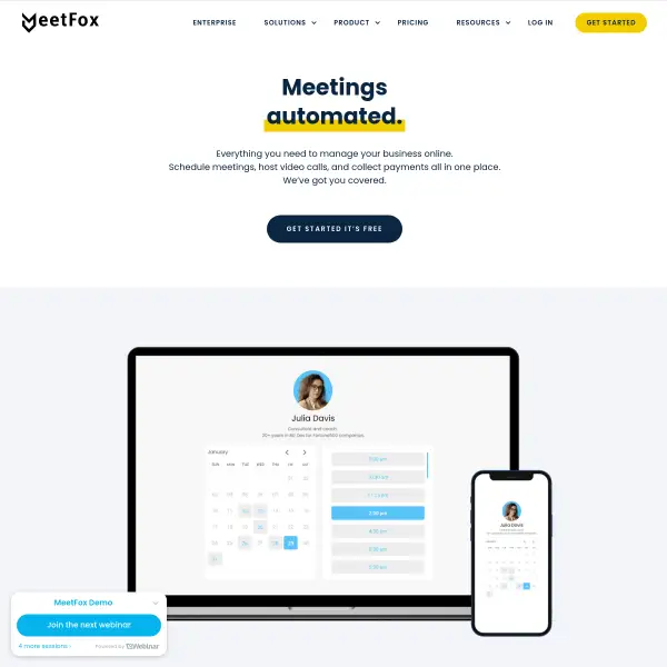 MeetFox | Free Scheduling and Meeting Software