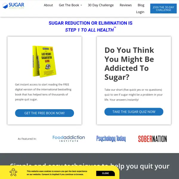 SugarAddiction.com | Sugar Addiction | Sugar Detox | Quit Sugar