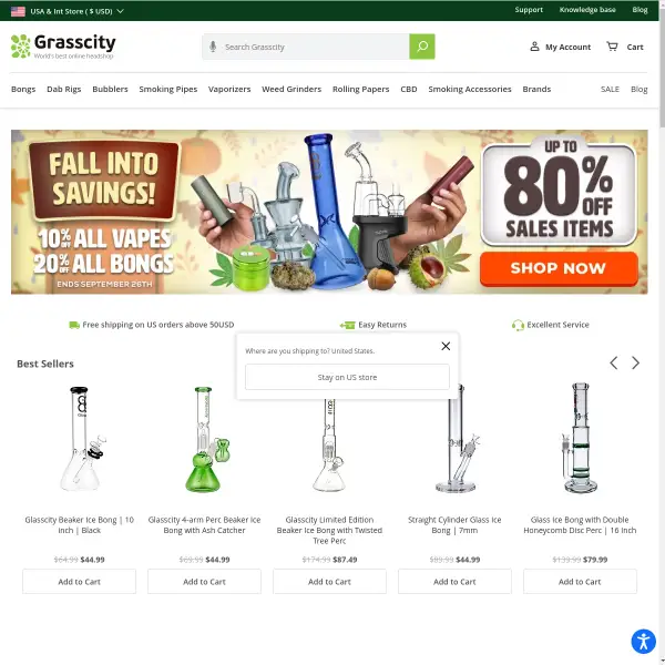 World's Best Smoke Shop - Lowest Prices Guaranteed | Grasscity.com