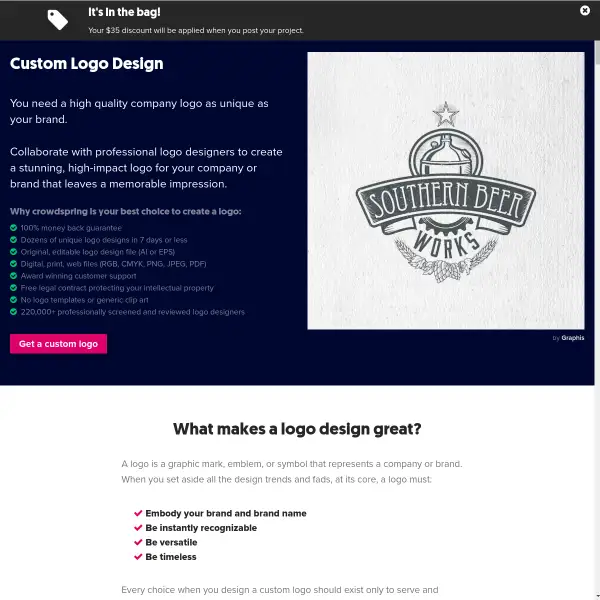 Logos, Website, Graphic Design, Product Design, Naming & More | crowdspring