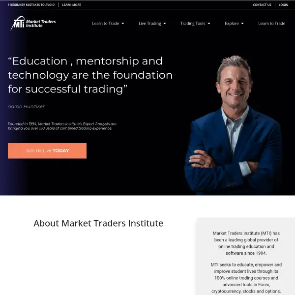 Leaders in Trading Education - Market Traders Institute