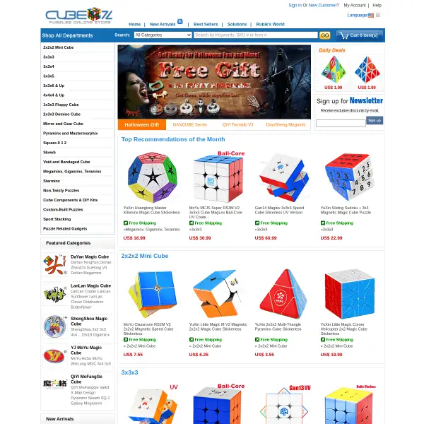 Cubezz.com: Professional Puzzle Store for Magic Cubes, Rubik's Cubes, Magic Cube Accessories