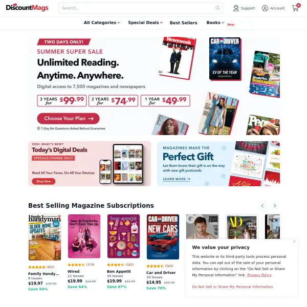 Cheap Magazine Subscriptions | The Best Discount Magazines & Deals - DiscountMags.com